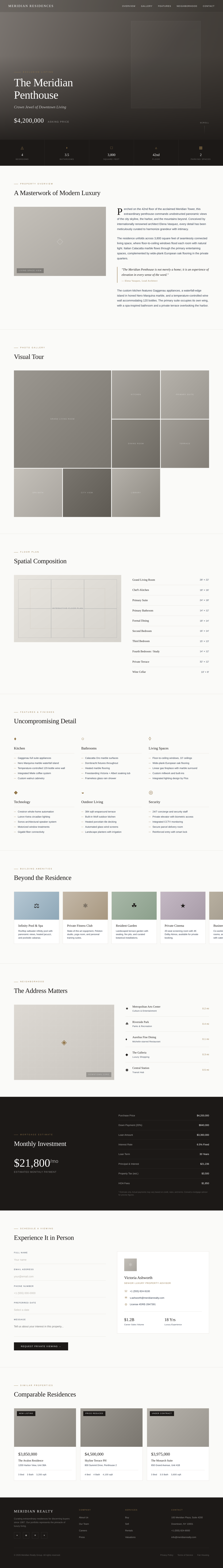 luxury property showcase generated by Claude