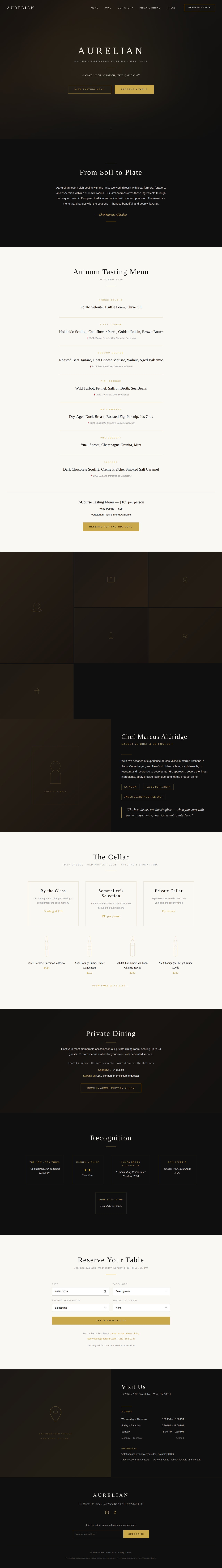 fine dining restaurant generated by Claude