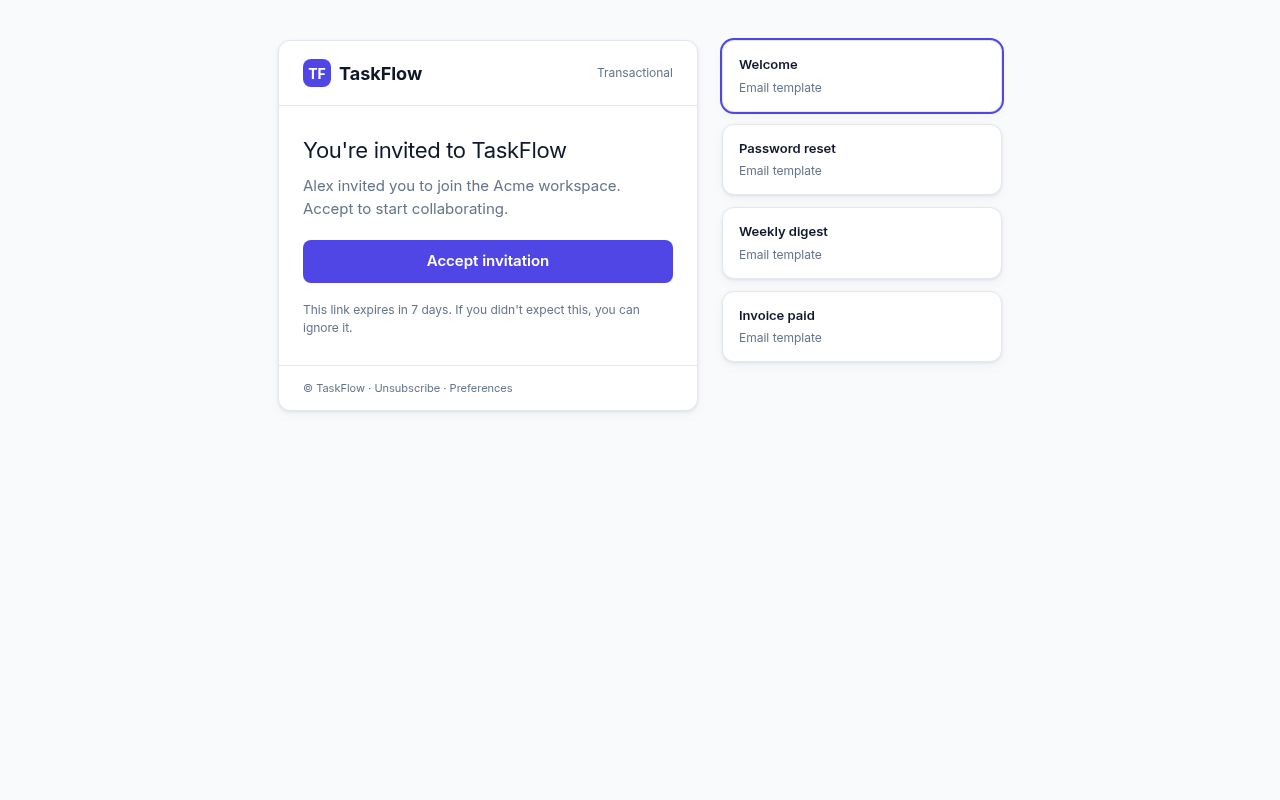saas email templates generated by ChatGPT